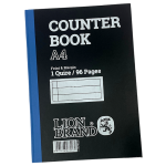 Lion Brand A4 1 Quire 96 Page Counter Book